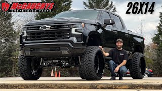 Black Beauty: Chevy 1500 Trailboss Midnight Edition Transformation on a McGaughys lift & 26x14s