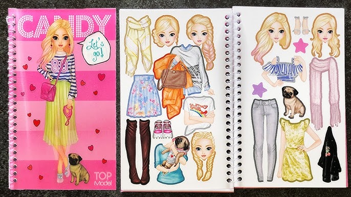 Libro Top Model Dress me up Diseños - Pitukids