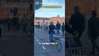 Cuộc sống người ngày tại Hà Lan, đất nước của xe đạp #short #khampha #khamphathegioi410