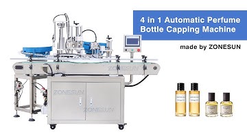 How to use ZS-AFC8 4 in 1 automatic perfume bottle capping machine