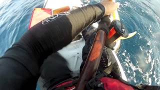 Pov Of Tuna Fishing Off A Kayak