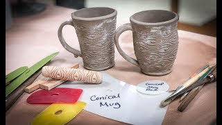 Two Approaches Making Conical Slab Cups with Texture