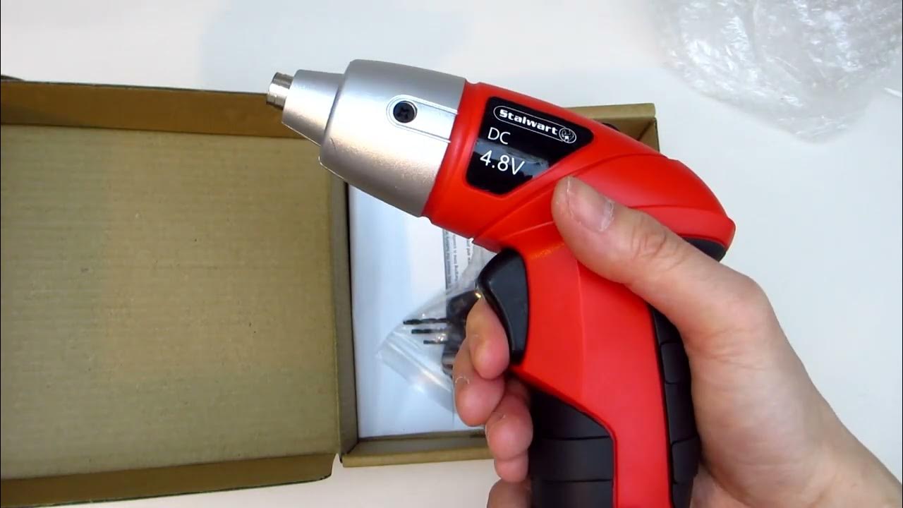 Stalwart Cordless Screwdriver (25 piece set) Unboxing YouTube