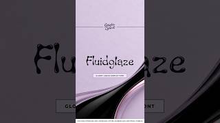 💧 Fluidglaze Glossy Liquid Display Font — Font Preview #font #typography
