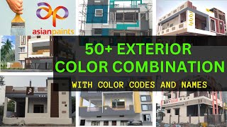 Color Combination For home outside With Color Codes and names From Asian Paints 2022