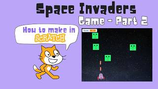 Scratch Space Invaders Part 2: Implement Bullets & Collision Detection - Game Over State screenshot 1