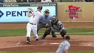 CWS@MIN: Mauer lines single to center to score Fuld