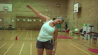 Trunk side flexion in standing