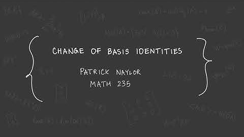 Change of basis identities
