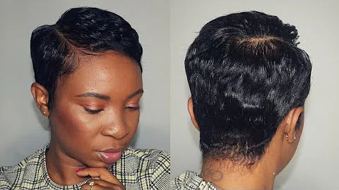 How to MOLD AND STYLE PIXIE CUT | South African Yo...