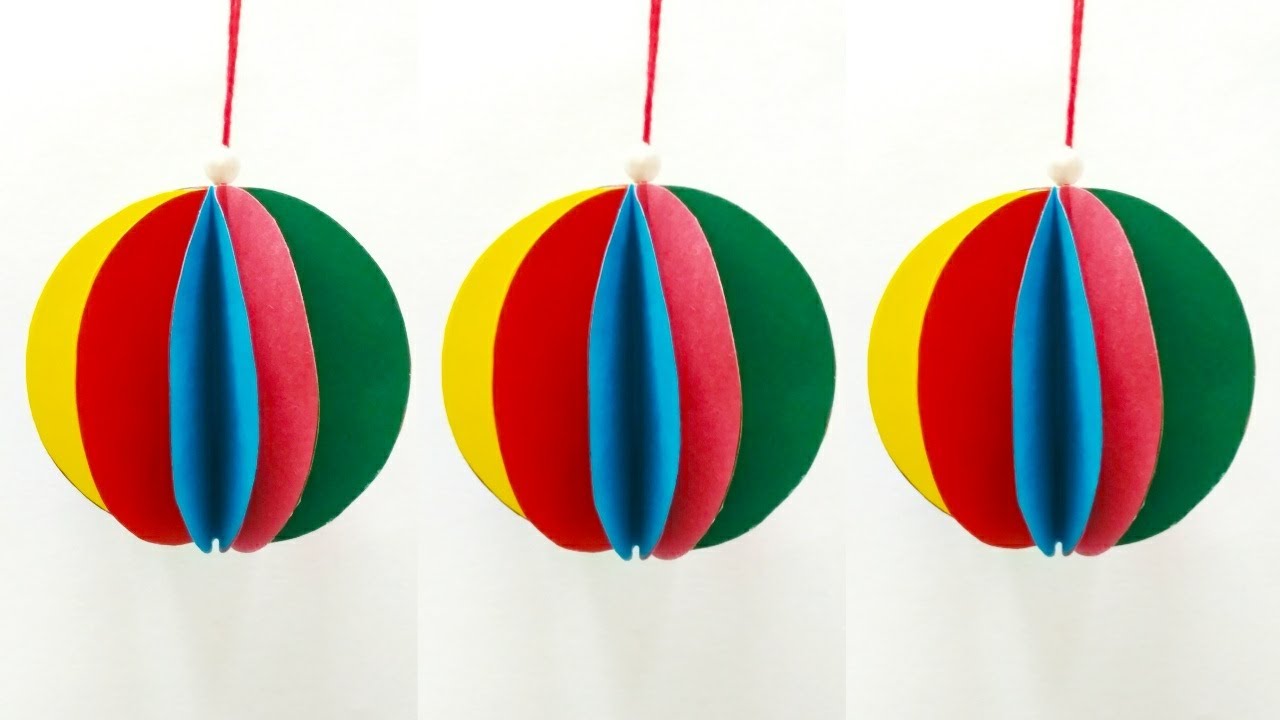 How To Make Christmas Balls  Easy Christmas Decoration Ideas  DIY