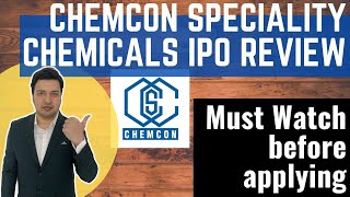Chemcon Speciality Chemicals Limited IPO Review | Company Share Fundamental Analysis Issue Date 2020