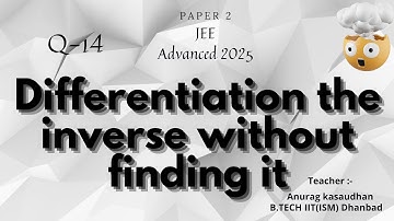 JEE Advanced 2025 Math Paper 2 (Q 14) solution | IIT JEE Maths | #jeeadvanced2025 #projecteducation
