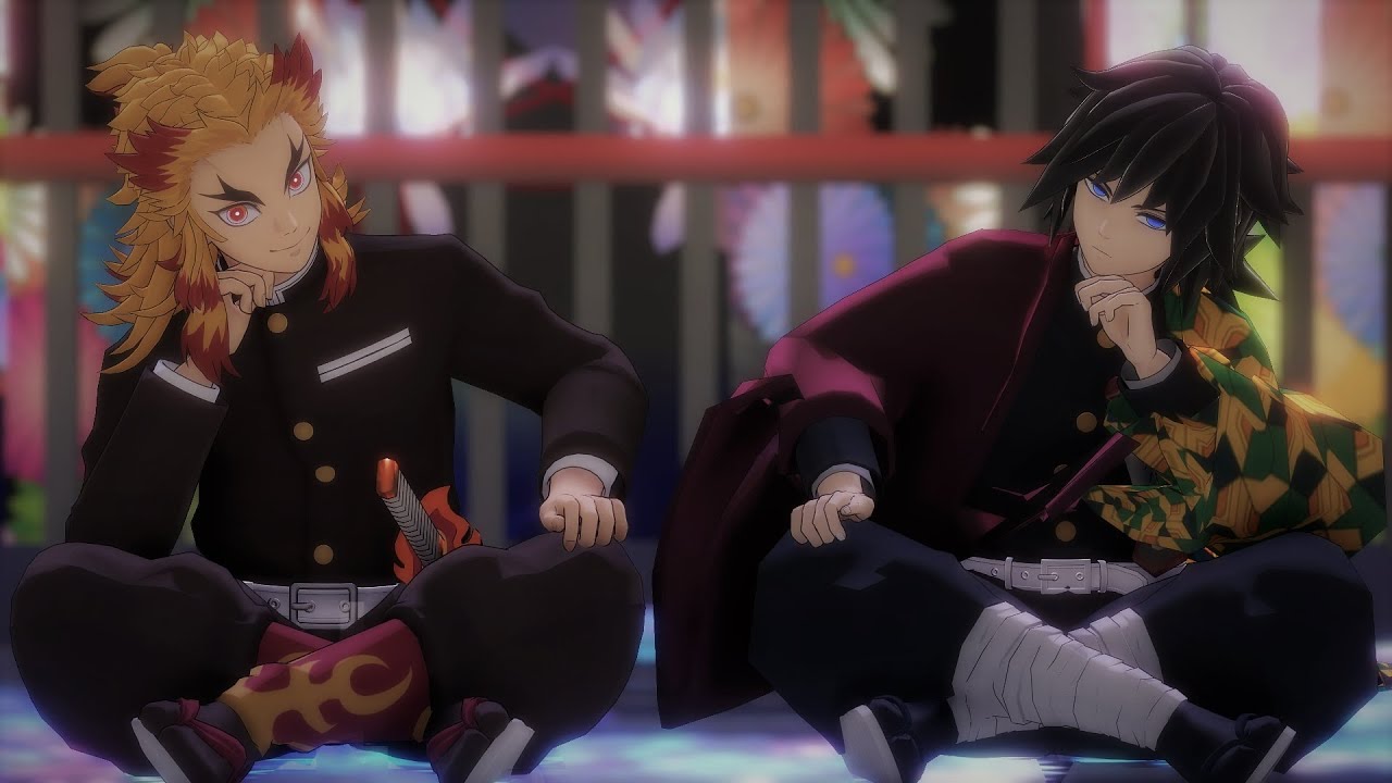 【鬼滅のMMD】WAVE【煉獄杏寿郎／冨岡義勇】1080p