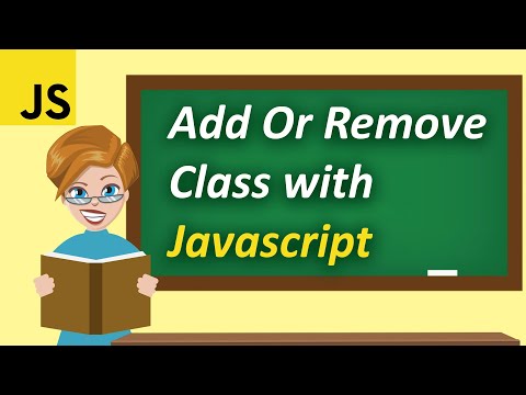 How to Add or Remove Class From an Element With JavaScript