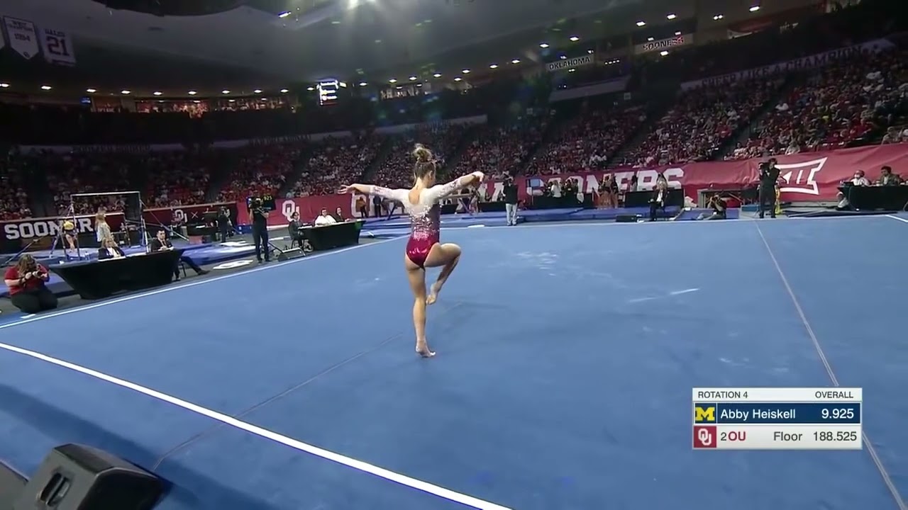 Jordan Bowers (Oklahoma) Floor 2022 vs Michigan 9.950 YouTube