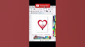 3D HEART LOGO DESIGN TUTORIAL IN COREL DRAW #short #3dlogo #youtubeshorts #viral #designinspiration