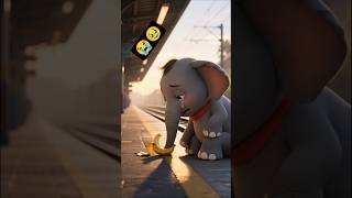 🦣Kiko's Hunger 😢 | Starving Baby Elephant's Struggle | Emotional Short #animation #shorts #sad