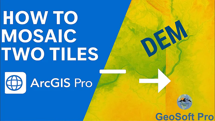 How to Mosaic DEM Tiles and Imagery in ArcGIS Pro | Step-by-Step Tutorial#gis #topography #map #qgis