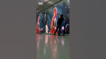 Adjust the screen panel#leddisplay #ledscreen #ledvideowall #ledwall #ledpanel #leddisplayscreen