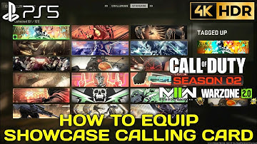 How to Equip Showcase Calling Card MODERN WARFARE 2 Season 2 Showcase Calling Card |Season 2 MW2 PS5