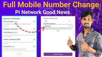 how to change full mobile number in pi network account | Pi network mobile number update today news