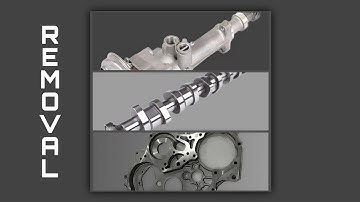 Isuzu kb280 dt 4jb1 oil pump,timing gear casing and camshaft removal