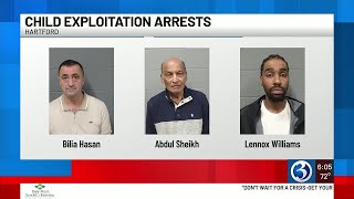 3 men arrested in Hartford child exploitation sting operation
