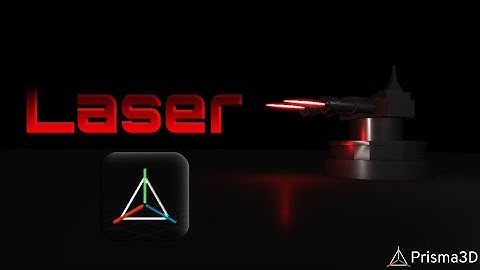 Laser Canon modelling and animating in prisma 3d .
