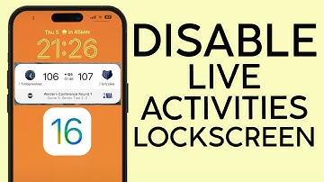 How to Disable Live Activities on iPhone Lock Screen iOS 16 (2023)