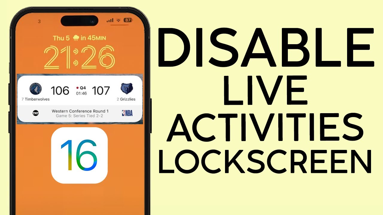 How to Disable Live Activities on iPhone Lock Screen iOS 16 (2023)