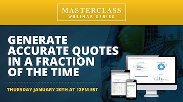 Jonas Masterclass Ep. 31: Generate Accurate Quotes in a Fraction of the Time