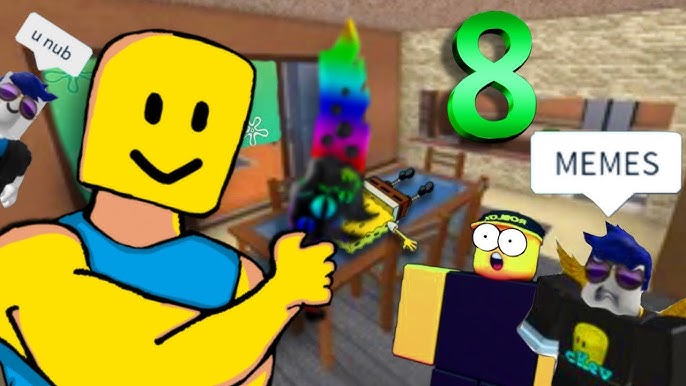 Roblox MM2 Noob Funny Moments (MEMES) 