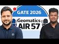 GATE 2026 Geomatics AIR 57 🎯 Toppers Talk with Kshitij Sachan (AIR 30) | Strategy #gategeomatics