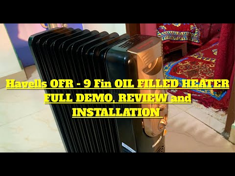Havells OFR - 9Fin 2400-Watt unboxing, installation and demo - YouTube