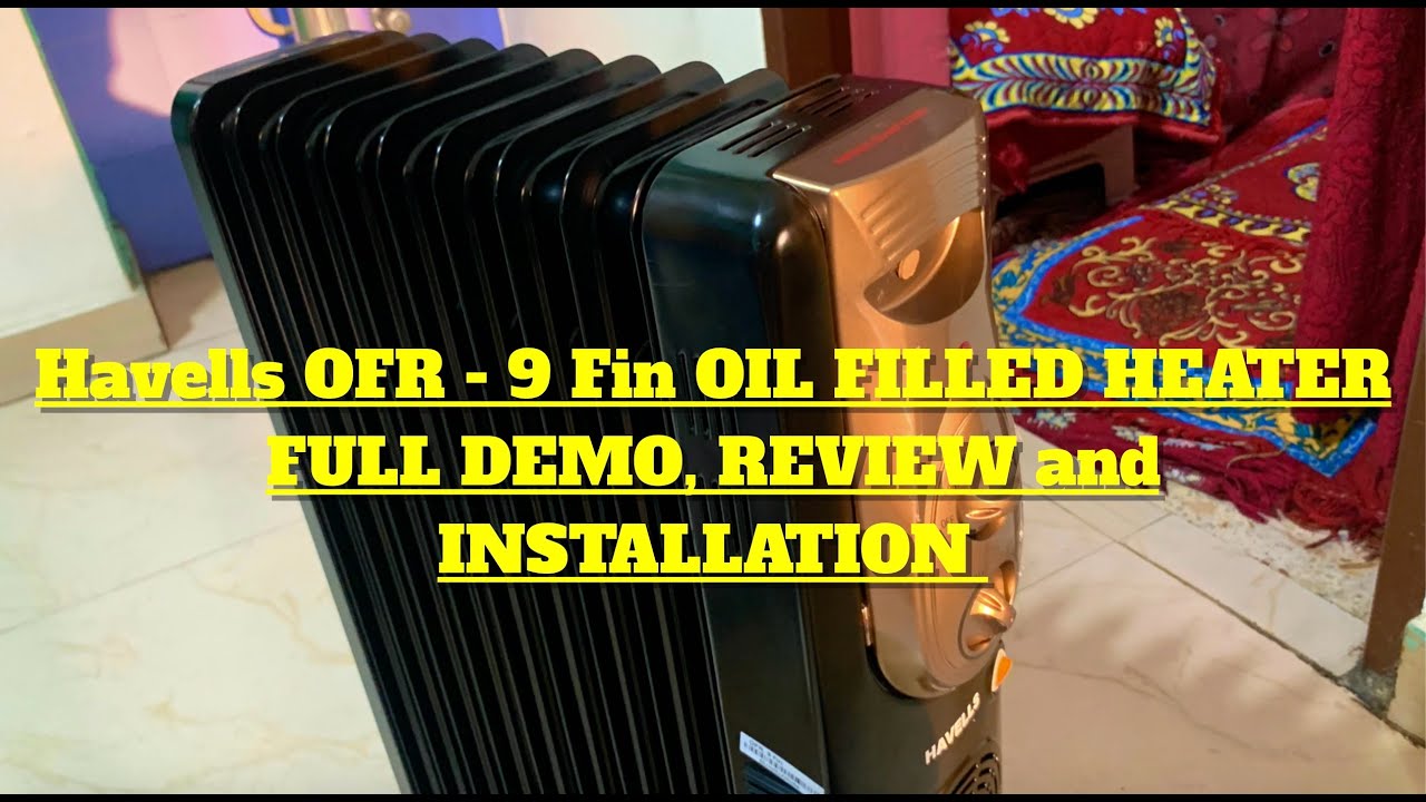 Havells OFR - 9Fin 2400-Watt unboxing, installation and demo - YouTube