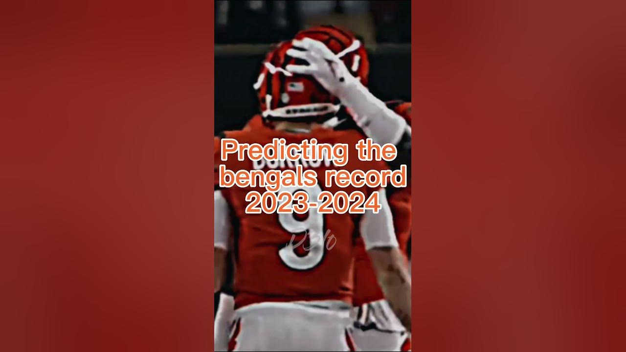 Predicting the bengals record 20232024 bengals football 