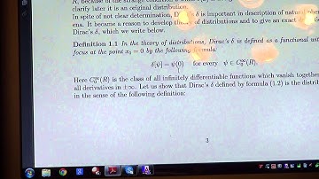 Lecture 1. Dirac Delta Distribution