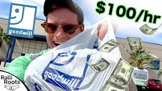 How to Make $100 an Hour at Goodwill!