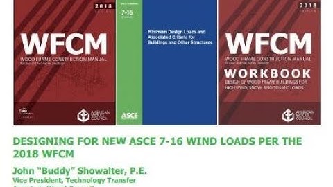 Designing for New ASCE 7-16 Wind Loads per the 2018 WFCM