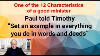 Be an EXAMPLE   1 Timothy 4 12