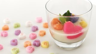 Candy Heart Coconut Dumplings | キャンディーハートのココナツミルク入り白玉 screenshot 2