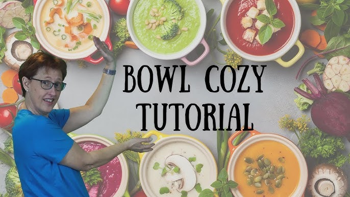 15 Minute Crochet Bowl Cozy Video Tutorial, Make up two different size bowl  cozies in just 15 minutes. These cozies are quick and easy and great for  soup season.