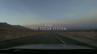 Солнечная система в масштабе, размером в 10 км.