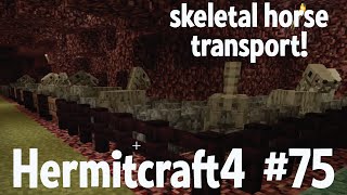 Skeletal horse transport system! — Hermitcraft #75