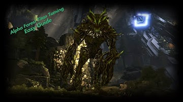 Ark survival evolved Extinction Alpha Forest Titan Taming Easy guide!