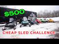 $500 Cheap Snowmobile Challenge