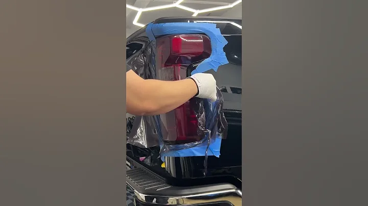 Silverado tails tinted in light smoke LUXE vinyl