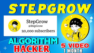 StepGrow Growth SECRET | How Step Grow CRACK YouTube Algorithm..?