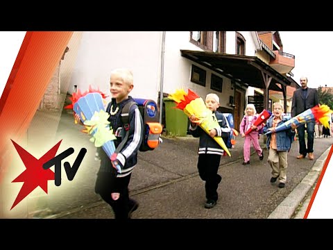 Erster Schultag: Beutelspacher-Fünflinge werden eingeschult | stern TV (2005)